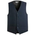 thumbnail image 1 of Ed Garments Men's Textured Weave Fully Lined Economy Vest, NAVY, Small L, 1 of 2