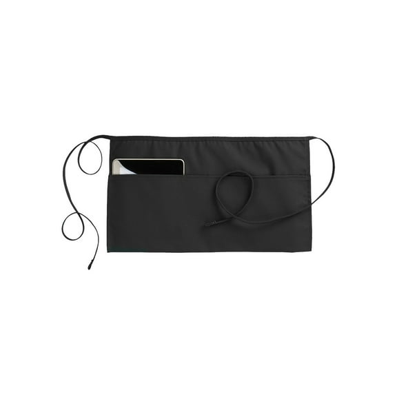 Ed Garments Three Pocket Waist Apron, BLACK, One Size