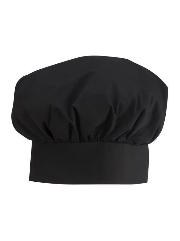 Ed Garments Traditional Chef Hat, BLACK, One size