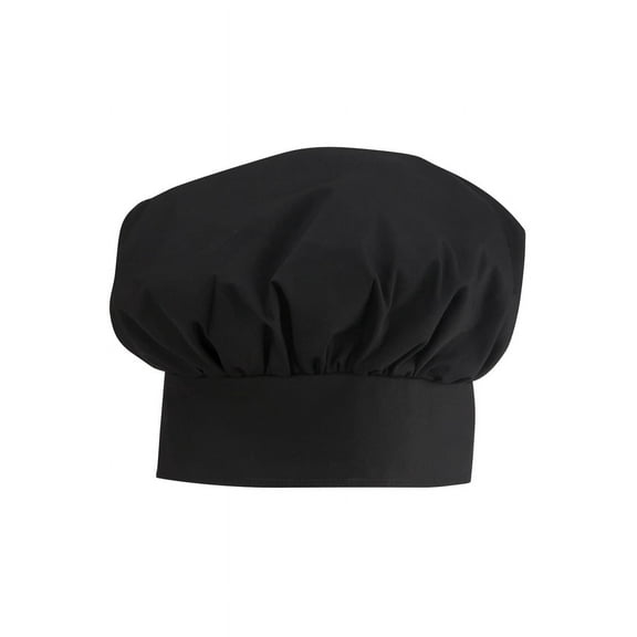 Ed Garments Traditional Chef Hat, BLACK, One size