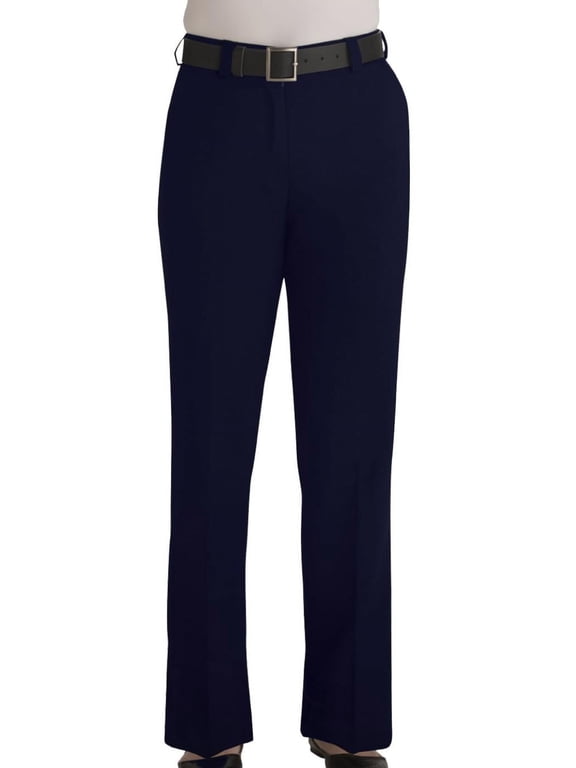 Ed Garments Women's Classic Fit Flat Front Security Pant, DARK NAVY, 2 UL