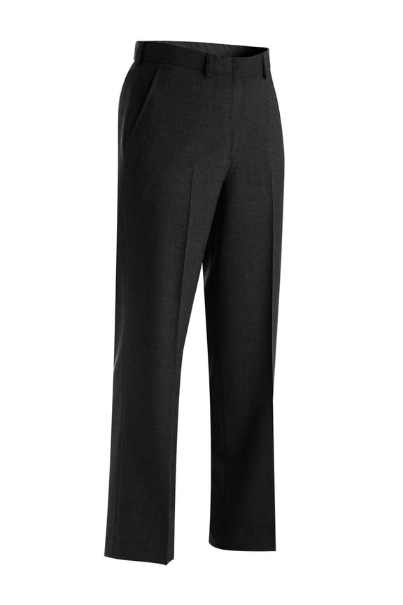 Ed Garments Women's Flat Front Classic Dress Pant, CHARCOAL, 16 UL