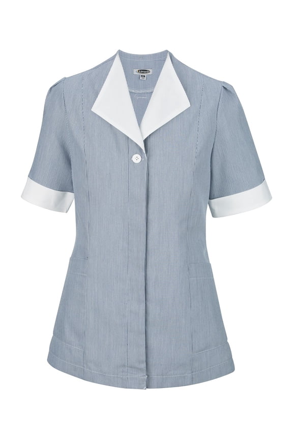 "Ed Garments Women's Junior Cord Housekeeping Tunic, NAVY, E"