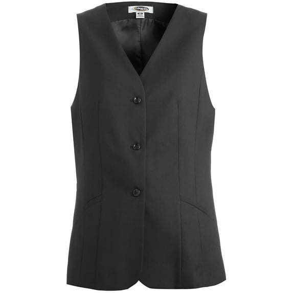 Ed Garments Women's Lightweight Tunic Vest,BLACK, XXX-Large
