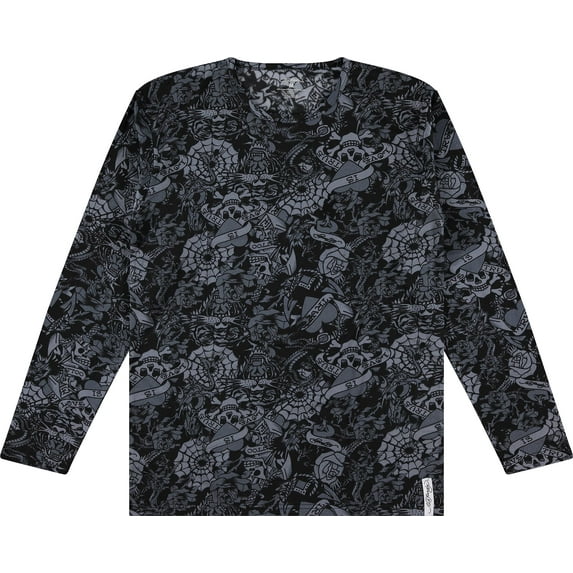 Ed Hardy 2Pc Base Layer Set with Fleece Lining, Spider, Large