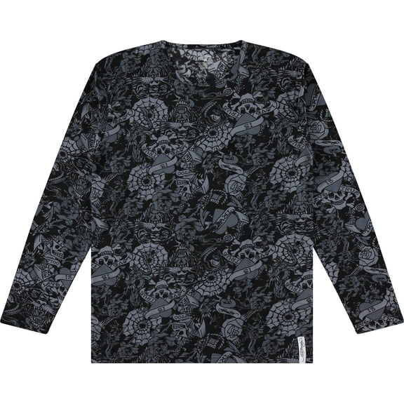 Ed Hardy 2Pc Base Layer Set with Fleece Lining, Spider, Small