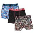 thumbnail image 1 of Ed Hardy 3-Pack Boys Boxer Briefs Multipack Performance Underwear, Breathable Stretch Fabric, Tattoo Skull Graphic Designs, 1 of 5