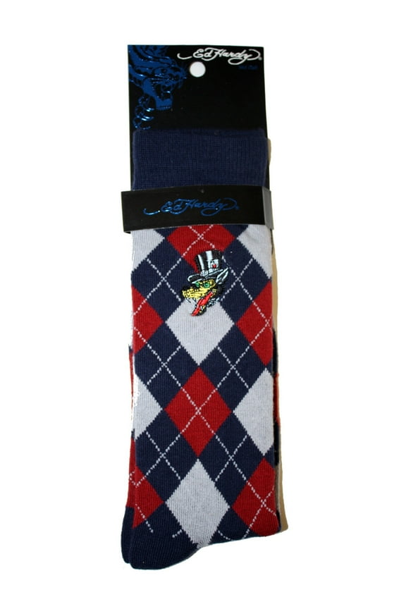 Argyle Men's Crew Socks