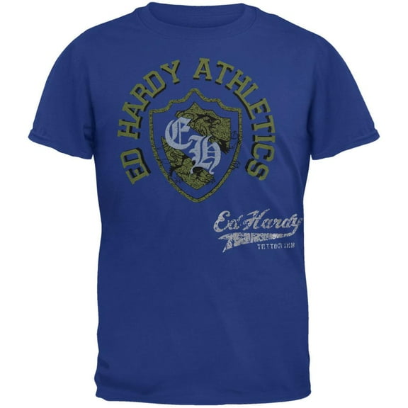 Ed Hardy - Athletics Blue Youth T-Shirt - Youth Small