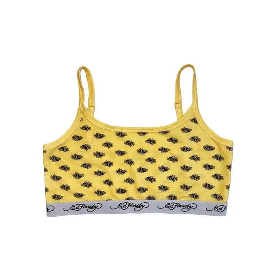 Ed Hardy Bees Elastic Bralette - EHW0001-6 (Butter Yellow, S)