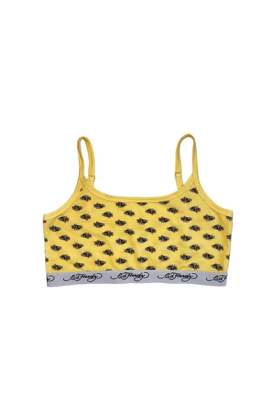 Bees Elastic Bralette - EHW0001-6 (Butter Yellow, XS)
