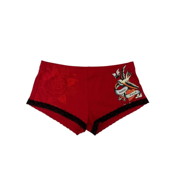 Ed Hardy Born Free Shallow Cheeky Short - EHW8011-1 (Red, S)