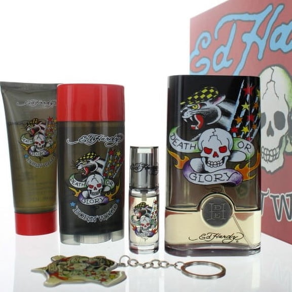 Ed Hardy Born Wild Mens 5 Piece Gift Set
