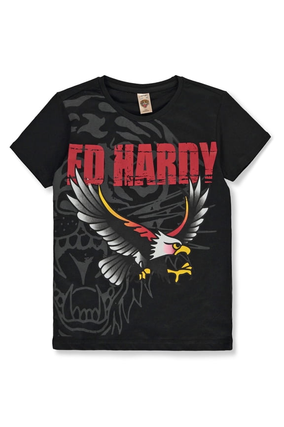 Boys' Eagle T-Shirt Color: black Size: 14 - 16