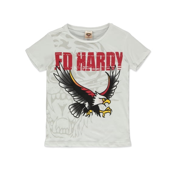 Ed Hardy Boys' Eagle T-Shirt Color: white Size: 14 - 16