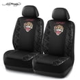 thumbnail image 1 of Ed Hardy Car Seat Covers, Fashion Leopard Print Front Seat Covers with Tiger Graphic, Universal Fit, Airbag Compatible for Cars, SUVs and Trucks Front Seats,Black, 1 of 10