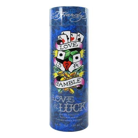 Ed Hardy Cologne Love & Luck For Men 3.4 Oz Spray