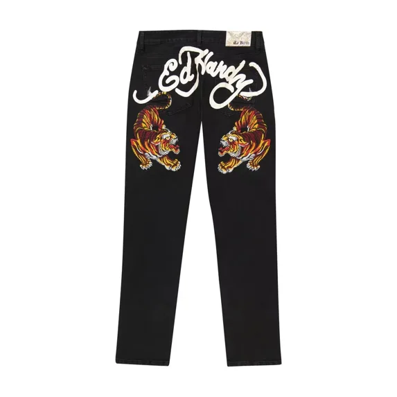 Ed Hardy Crawling Tiger Slim Taper Jean - MEHD8301 S-6P (Black, 42)