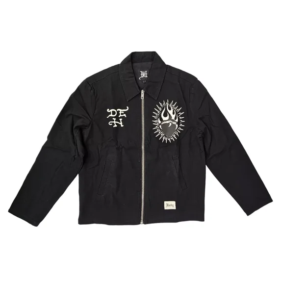 Ed Hardy DG Skull Workwear Jacket - EHMO1203-2 (Black, S)