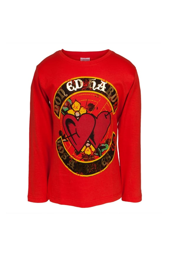 - Dual Hearts Girls Juvy Long Sleeve T-Shirt - Juvy 6/6X