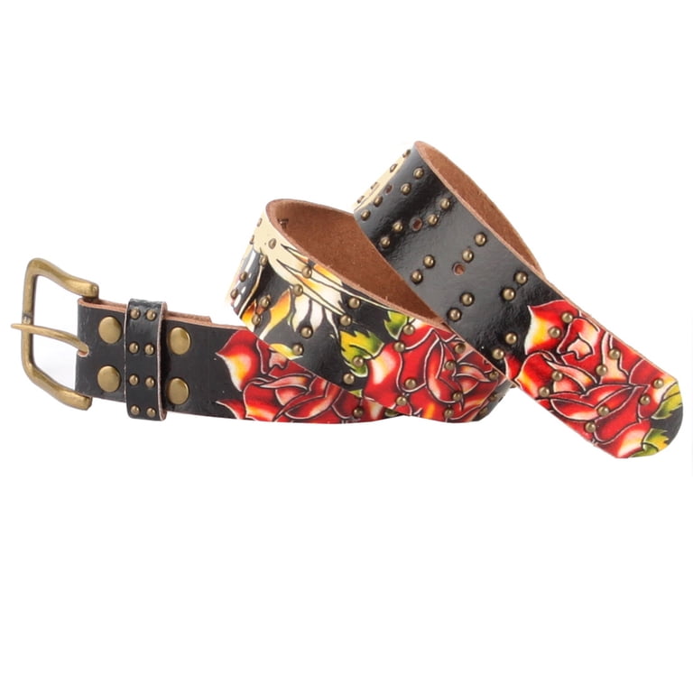 Ed Hardy EH3131 Open Mouth Tiger Girls-Leather Belt  display picture 1