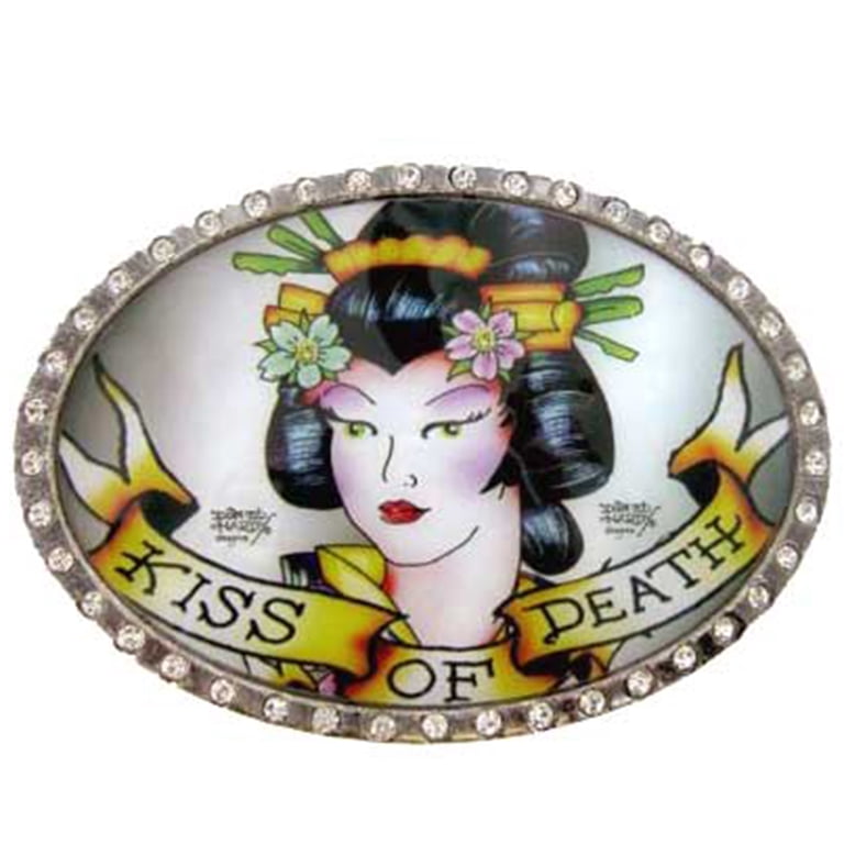 Ed Hardy EH6011C Kiss of Death Buckle - Walmart.com display picture 2