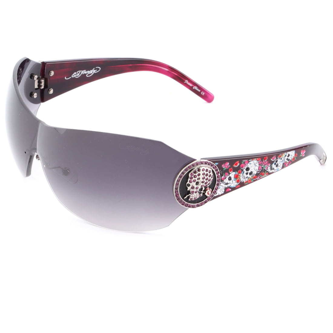 Ed Hardy EHT-902 Sunglasses - COCOA - Walmart.com