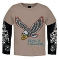 thumbnail image 1 of Ed Hardy - Eagle Proud Colors Juvy 2fer Long Sleeve T-Shirt - Juvy 5/6, 1 of 2