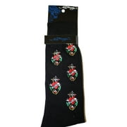 Ed Hardy Embroidered All Over Men's Crew Socks