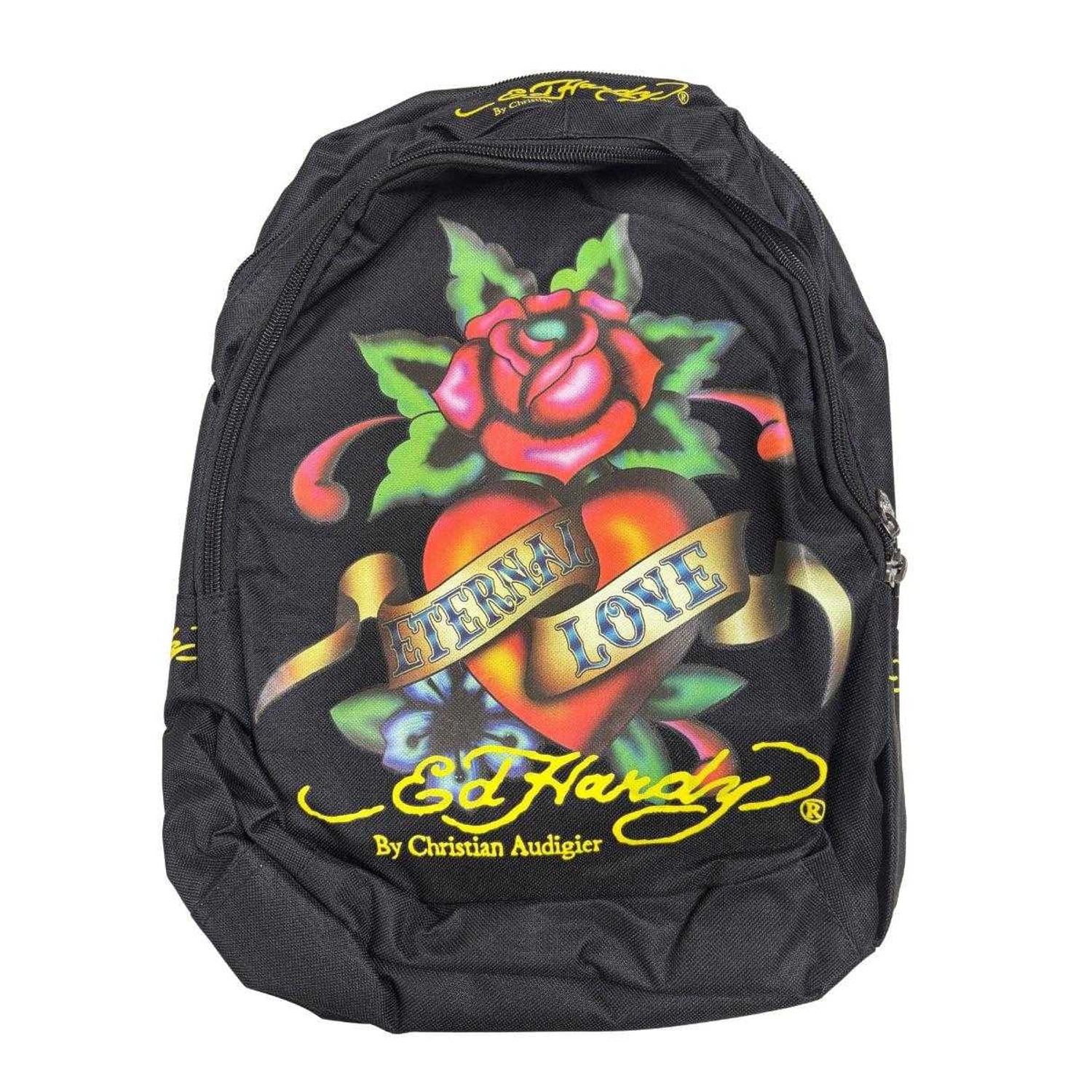 Ed hardy Y2K Eternal love By Christian Audigier sample Piece- Backpack Rare Ed Hardy Christian Audigier Vintage 2000 main image 2