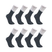 Mens Basic Half Cushion Mid Crew Sock 8-Pack
