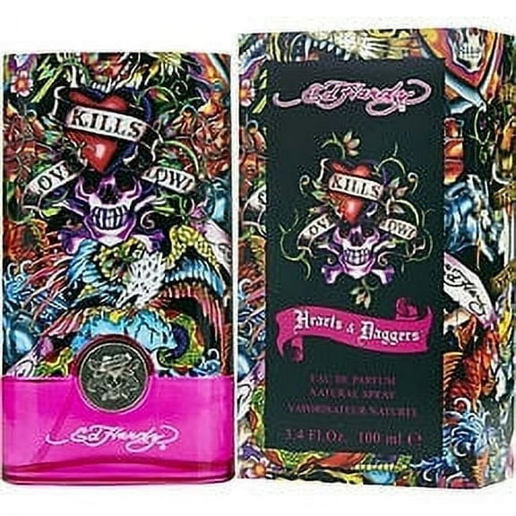 Ed Hardy Hearts & Daggers Eau De Parfum Spray 3.4 Oz By Christian Audigier (Pack 3)