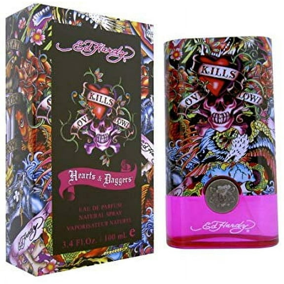 Ed Hardy Hearts & Daggers Eau De Parfum Spray By Christian Audigier3.4 Oz (Pack 2)