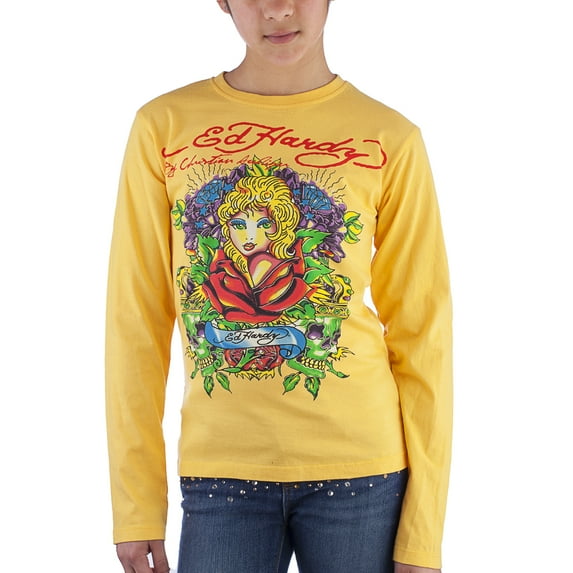Ed Hardy Kids Girls Long Sleeve T-Shirt