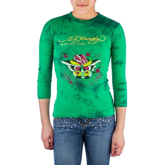Ed Hardy Kids Girls Long Sleeve T-Shirt