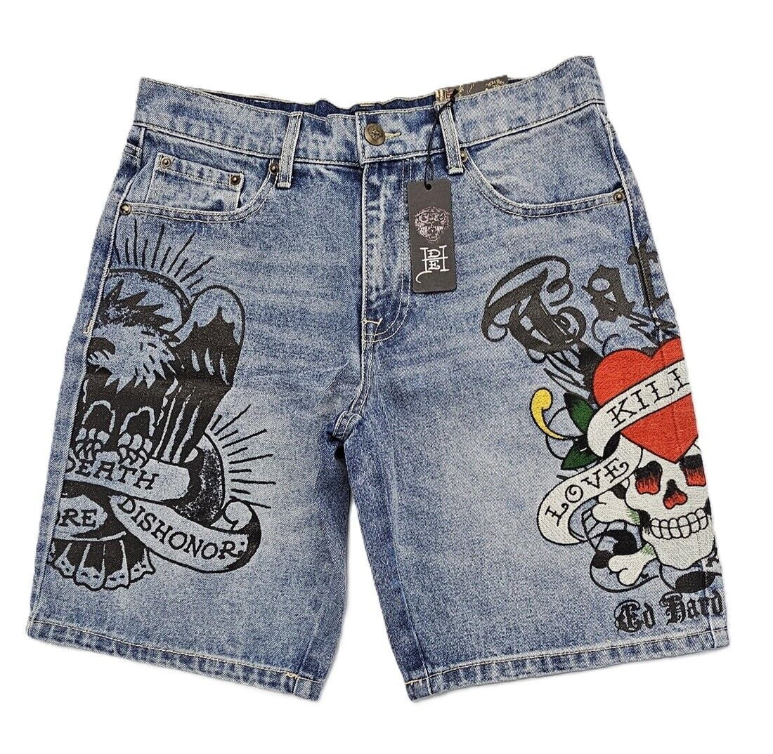 Ed Hardy LKS Skull Skaters Men's Short - MEHD8002-3 (Light