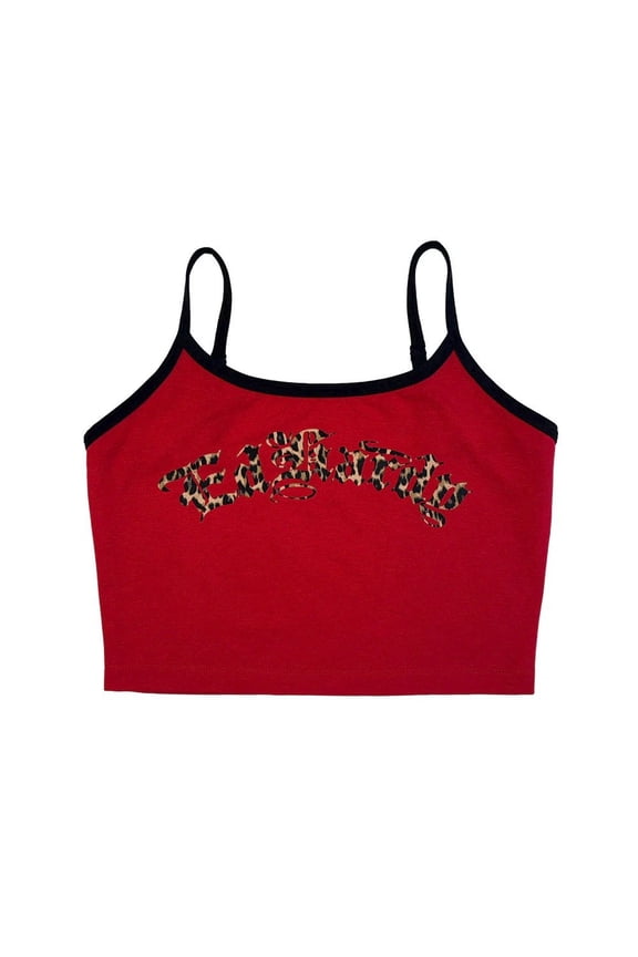 Leopard Sleeper Cami - EHW0008-5 (Cherry, XS)