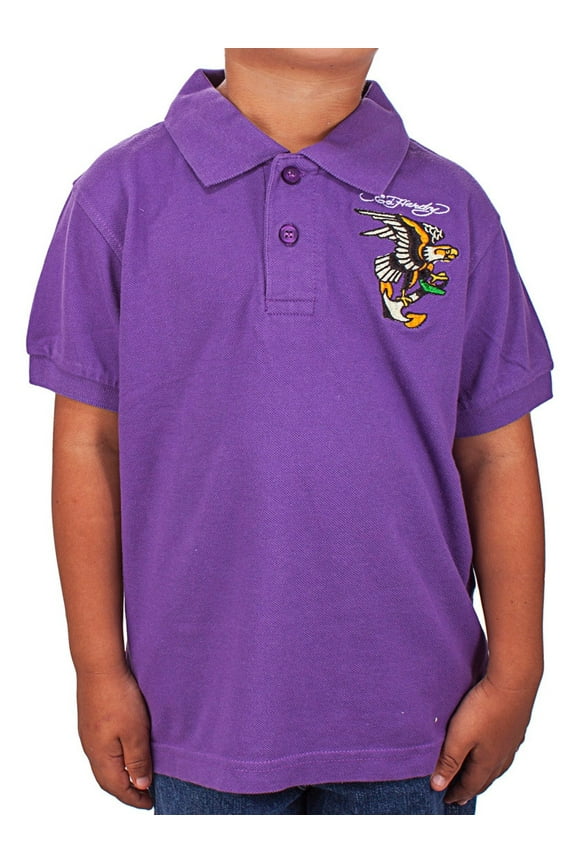 Little Boys' Eagle Polo - Purple - 2/3