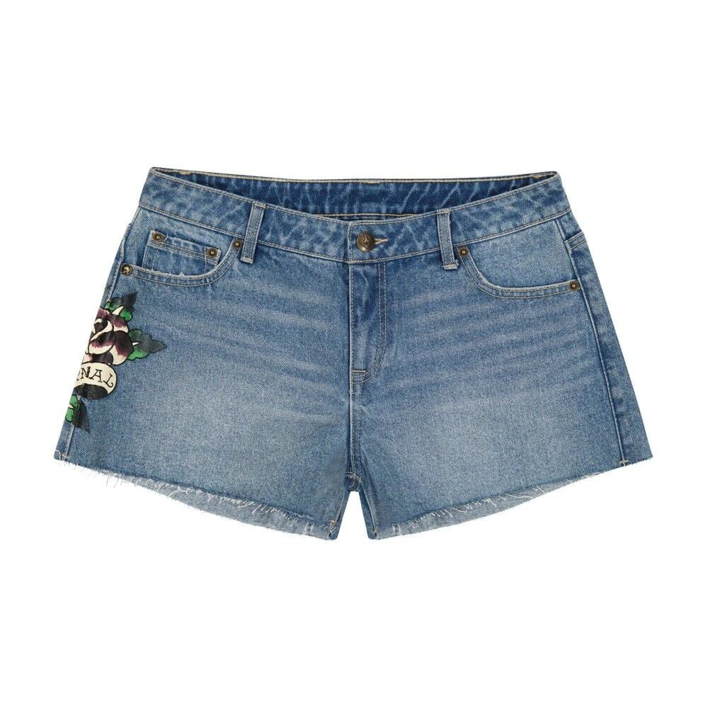 【HI FI FNK】Heart Vintage Bermuda Denim Ed-Hardy-Love-Eternal-Denim-