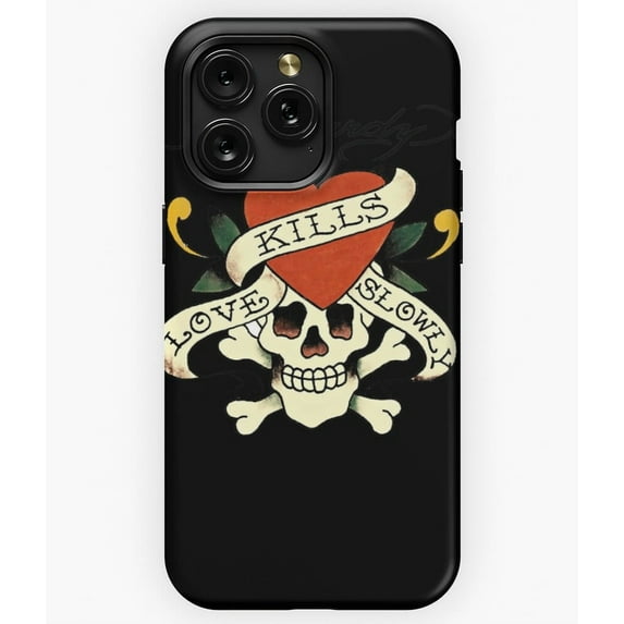 Ed Hardy Love Kills Slowly Vintage Tattoo Art A2536 Phone Case for iPhone 11 to 17 Pro Max