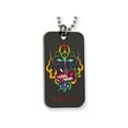 thumbnail image 1 of Ed Hardy Love Peace Cross Dog Tag Painted Necklace, 1 of 4