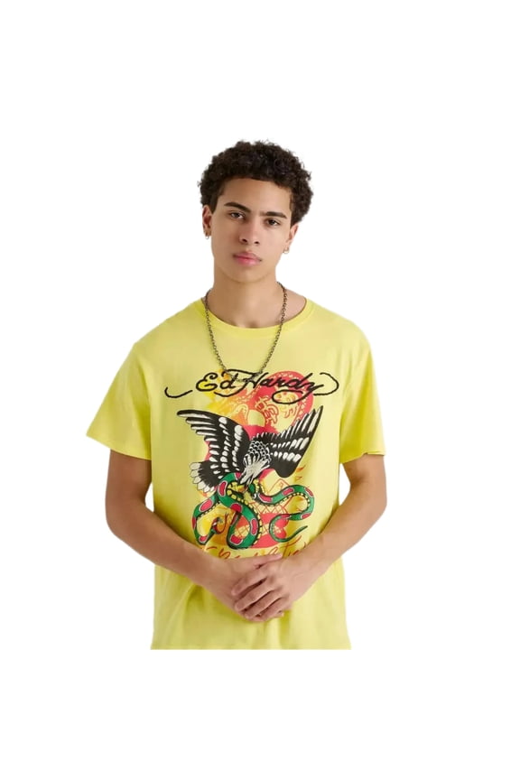 Men Eagle Snake SS Tee (Lemon)