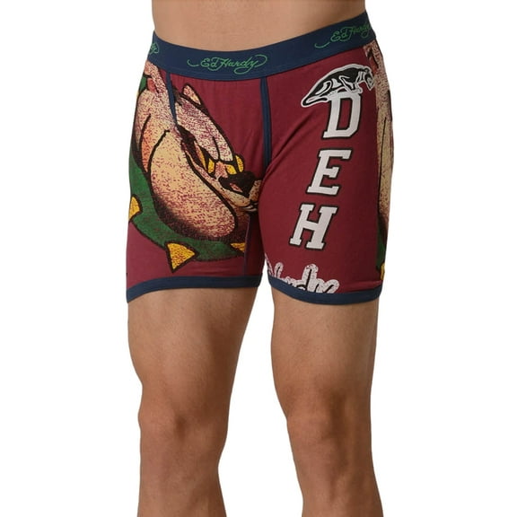 Ed Hardy Men's Athletic Bulldog Vintage Boxer Brief
