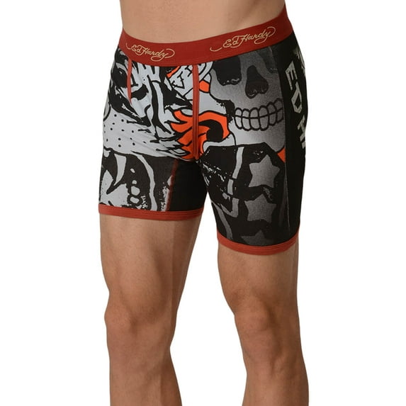Ed Hardy Men's Fierce Tiger Collage Boxer Brief