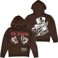 thumbnail image 1 of Ed Hardy Men's Hoodie Panther Tiger Fleece Pullover Sweatshirt (Small, Cocoa (Brown)), 1 of 7