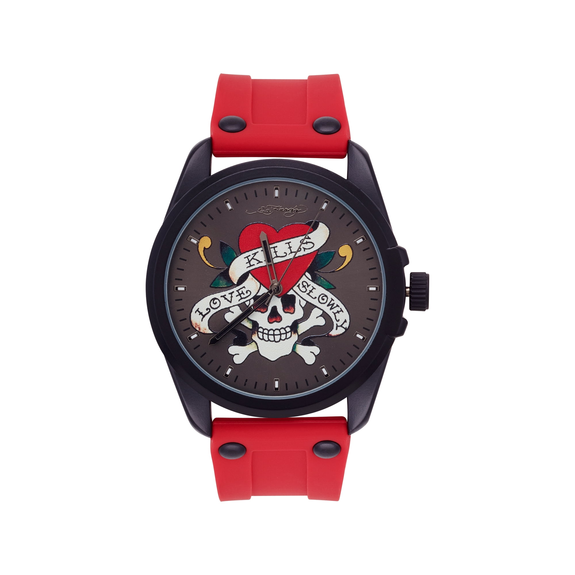 激安！特価品 Watch Strap Silicone Red Matte Men's Hardy Ed 46mm Walmart.com - 時計