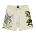 thumbnail image 1 of Ed Hardy Men's Panther Skull Fleece Short - EHM8100-16 (Ivory, M), 1 of 2