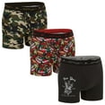 thumbnail image 1 of Ed Hardy Mens 3-Pack Microfiber Boxer Briefs, Breathable Athletic Print Boxers, Multicolor Male Underwear, X-Large, 1 of 6