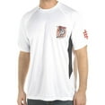 thumbnail image 1 of Ed Hardy Mens Cobra Mesh Crew Tee Top- White, 1 of 2