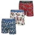 thumbnail image 1 of Ed Hardy Mens Underwear Boxer Briefs Comfortable, Breathable, Stylish Design 3 Pack, Shark, Flag, Eagle, XX-Large, 1 of 5